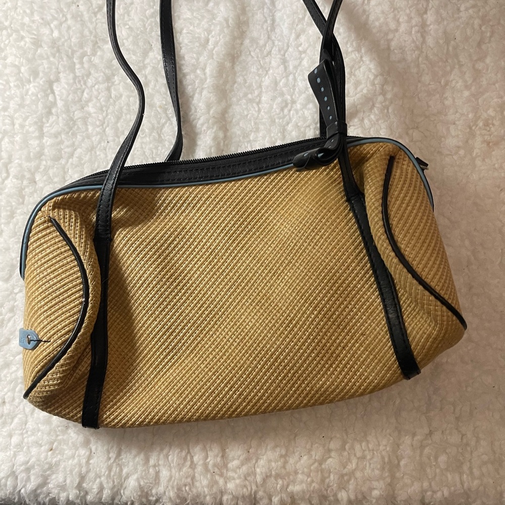 Cole Haan Tan and Black Shoulder Bag